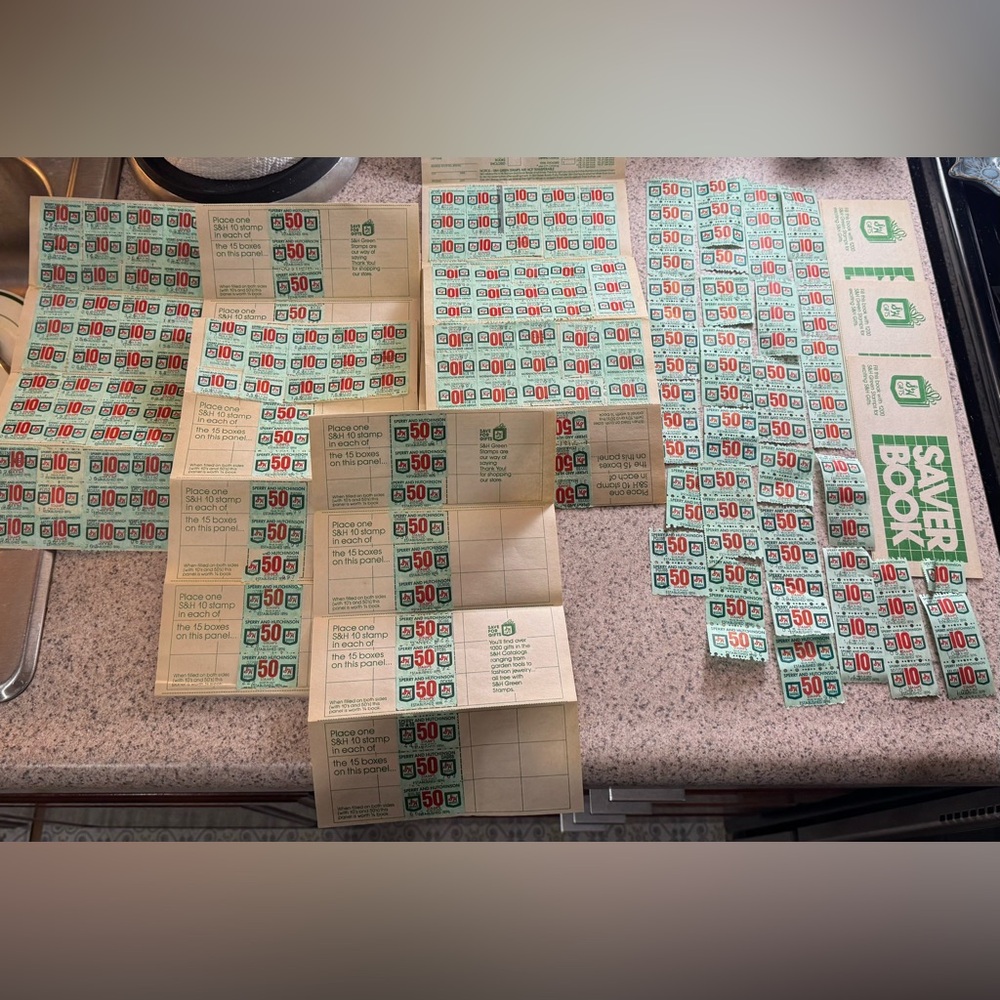 Vintage S & H Green Stamps Collection Booklets Advertising